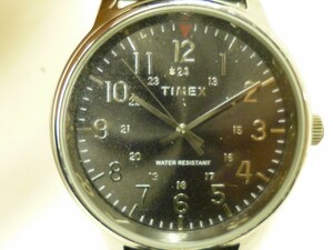 Z856-N29-3189◎TIMEX タイメックス TW2R85500 ラウンド 黒文字盤 腕時計 メンズ クオーツ 現状品①◎