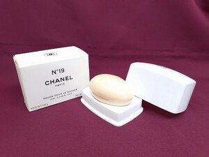 Z246-N37-1133 未開封 CHANEL シャネル SAVON NO19 サヴォン バスソープ 石鹸 100g ケース付 現状品③