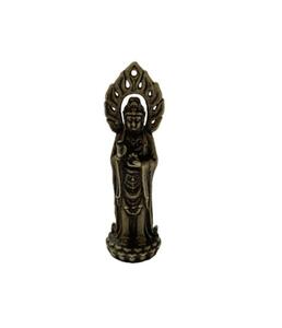 仏像アンティークブロンズ小さな仏像デスクトップ装飾ミニレトロ真鍮古い銅仏