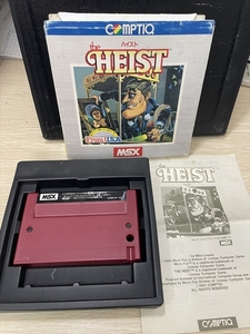  on 12692 MSX the HEIST is Ist game soft game cassette computer personal computer COMPTIQ comp tea k that time thing retro 