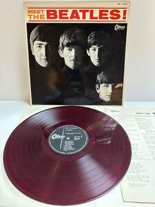 LP レコード LPレコード The Beatles MEET THE BEATLES OR7041 Odeon Records 歌詞カード付き（管理No.12）