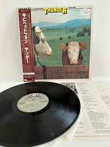 レコード LP 【帯付・見本盤】サンダー/牛にヘッドフォン/Thunder/Headphones for cows/ SP-11054T（管理No.14） 