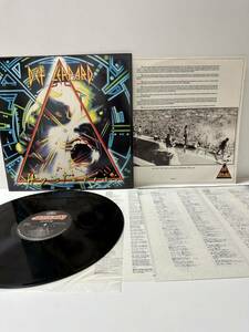 レコード LP Def Leppard「Hysteria」/ Mercury(422 830 675-1 Q-1)/洋楽ロック（管理No.15）