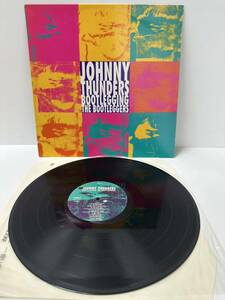 激レア ラベルセンターずれ レコード LP ペラジャケ JOHNNY THUNDERS/BOOTLEGGING THE BOOTLEGGERS1990'UK JUNGLE （管理No.15） 