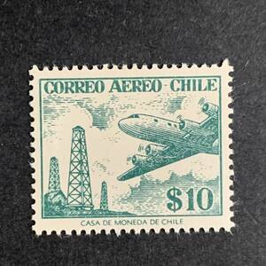 [ viva! Classico ]1957* Chile * air mail stamp *$10 green 