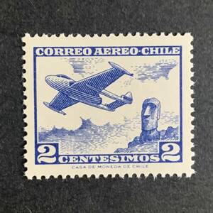 [ viva! Classico ]1962* Chile * air mail stamp *2c blue 
