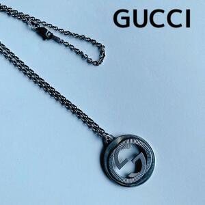 GUCCI グッチ インターロッキング ギョーシェ ダブルG ネックレス GG