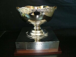 TMC-00435-03 horse racing Trophy no. 35 times . horse Tokyo time z cup victory . hand . Showa era 62 year Tokyo time z company 