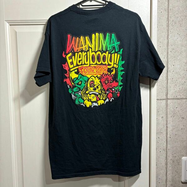 WANIMA 犬 黒 半袖Tシャツ Mサイズ ワニマ