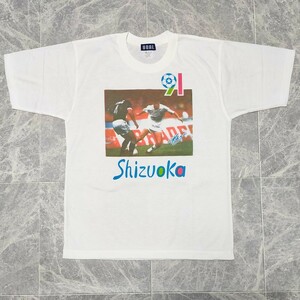 未使用 90s 三浦知良 静岡 Tシャツ Mサイズ 1991 サッカー GOAL イベント 限定 ヴェルディ 