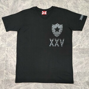 未使用 B'z 25th Anniversary スタッズ Tシャツ XXV Tシャツ XLサイズ 稲葉浩志 松本孝弘 25周年 限定