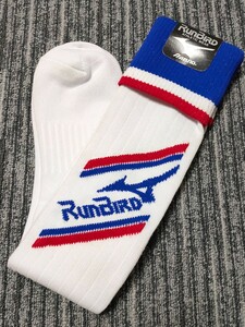 未使用 MIZUNO RunBird ミズノ ランバード ソックス 25-27cm ハイソックス 靴下 日本製 80s 昭和レトロ バスケ サッカー