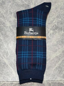 未使用 Burberrys' バーバリーズ チェック ソックス 24-25cm 靴下 Burberry バーバリー スクール ビジネス 福助 日本製 紳士 カジュアル