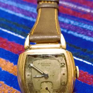 BANNER バナー プレシジョン 手巻き 不動 ジャンク 社外新品ベルト付 ヴィンテージ腕時計の画像4