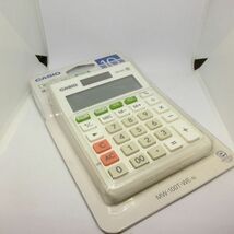 新品 未使用 スタンダード 電卓 CASIO カシオ MW-100T-WE-N ホワイト W税率設定・税計算 ミニジャストタイプ 10桁 計算機 簿記/B25 510-2_画像4