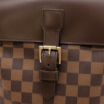 【美品】LOUIS VUITTON ルイ・ヴィトン ソーホー リュックサック バックパック ダミエ キャンバス レザー ブラウン 茶 N51132_画像2