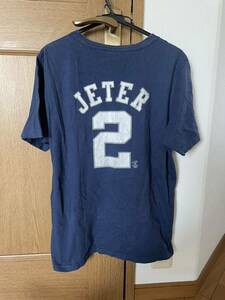 NIKE(ナイキ)TEAMタグ 90s MLBヤンキース デレク.ジーター No.2 ユニフォーム型Tシャツ