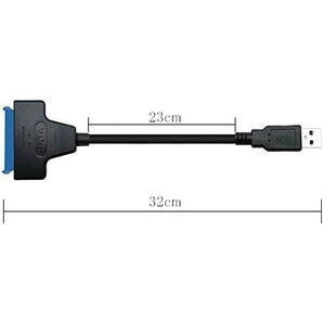 送料無料 SATA-USB 3.0 変換ケーブル 2.5インチ SSD/HDD用の画像2