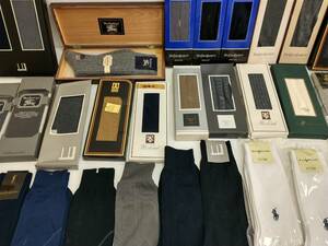 B240507 メンズ ブランド 靴下 紳士 おまとめ セット イヴサンローラン BURBERRY DAKS dunhill POLO Christian Dior 箱入 高島屋 ナイロン