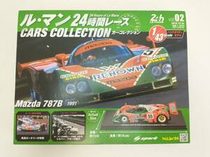 I240516 ル・マン24時間レース spark CARS COLLECTION カーコレクション Mazda 787B 1/43 栄光の軌跡 1991 vol.02 スパーク フィギュア付