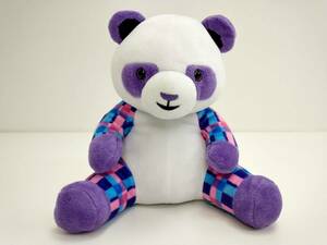 A240530 LEGO LAND JAPAN soft toy Panda Lego Land Japan Lego purple color doll height approximately 20 centimeter width approximately 08 centimeter palm size check 