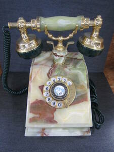 * day . electro- machine factory NIKKO dial type marble telephone machine 