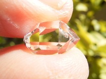 7128 ハーキマーダイヤモンド 超超極美美11.2mmの超超クリア美透明水晶クリアWR向き美結晶_画像2