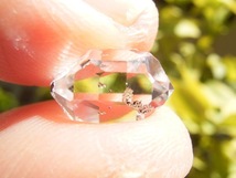7128 ハーキマーダイヤモンド 超超極美美11.2mmの超超クリア美透明水晶クリアWR向き美結晶_画像5