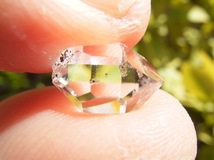 7128 ハーキマーダイヤモンド 超超極美美11.2mmの超超クリア美透明水晶クリアWR向き美結晶_画像6