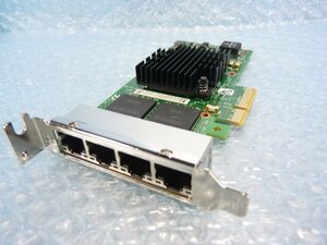 1OFJ // Intel Ethernet Server Adapter I350-T4 Quad Port Gigabit 80mmブラケット // Fujitsu PRIMERGY RX2530 M2 取外 //在庫1