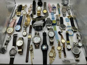 ジャンク　時計　まとめ売り　NIXON CASIO SEIKO CITIZEN swatch ALBA フランク三浦他　計40点