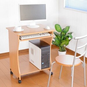  new goods @ wood grain computer desk (TKM-7210) natural ( writing desk space-saving desk PC desk personal computer rack wooden desk )