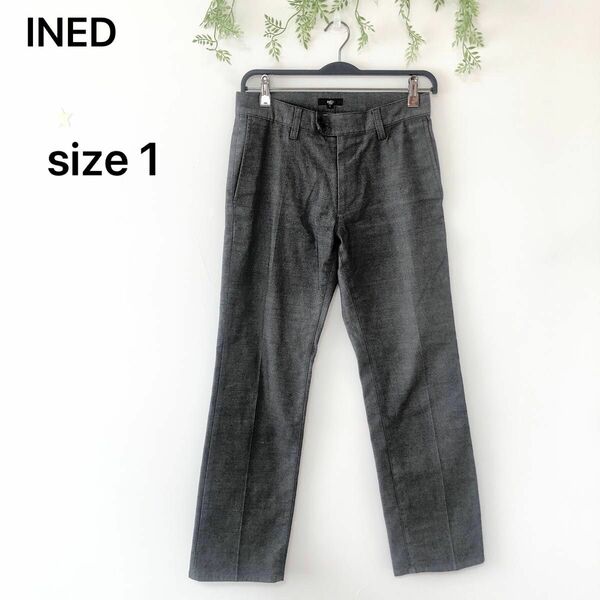 【INED】イネド レディース パンツ ロングパンツ センタープレスパンツ