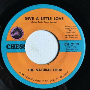 SOUL 45 ● NATURAL FOUR ● GIVE A LITTLE LOVE / THE DEVIL MADE ME DO IT　甘茶