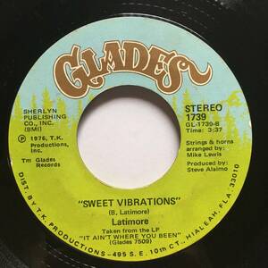 SOUL 45 ● LATIMORE ● SWEET VIBRATIONS / SOMETHIN' 'BOUT 'CHA 　藤原ヒロシ / UA　マイアミ・メロウ・ソウル