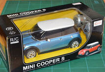 RASTAR 1/18 MINI COOPER S ブルー ミニクーパーS 青 ラジコン_画像1
