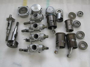  piston cylinder, carburetor other parts various junk 