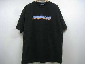 MISHKA MNWKA ミシカ Tシャツ 半袖 トップス ロゴ イラスト 黒 ブラック サイズL