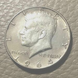 【大人気1964年】ケネディ　ハーフダラー　LIBERTY 銀貨　silver900 極美品　本物　正規品　鑑定済み　