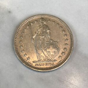 【希少品】スイス　2フラン　銀貨　1940年　silver835 本物保証　正規品　鑑定済み　極美品