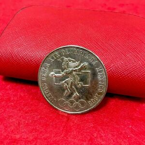 【希少品】メキシコ　オリンピック記念　25ペソ大型銀貨　silver720 造幣局発行　1968年　本物保証　正規品　鑑定済み