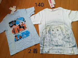 UNIQLO　ユニクロ　トイストーリー　半袖Ｔシャツ　140　白　水色　２枚！！　 キッズ　 Tシャツ　ディズニー