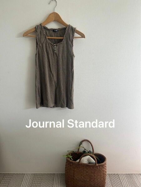 Journal standard コットタンクトップ　日本製 ノースリーブ ノースリーブブラウス