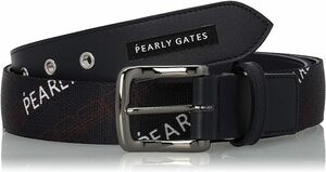 〓新品タグ付 PEARLY GATESパーリーゲイツ モノグラム×ロゴ柄テープベルト定価19800円〓