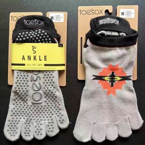 【toesox】トゥソックス 5本指ソックス 滑り止め ヨガ ピラティス バレエ