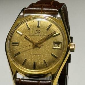 【ジャンク品】Girard Perregaux GYROMATIC ジラールペルゴ ジャイロマチック 39石 AT ゴールド文字盤 デイト メンズ腕時計の画像1