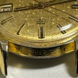 【ジャンク品】Girard Perregaux GYROMATIC ジラールペルゴ ジャイロマチック 39石 AT ゴールド文字盤 デイト メンズ腕時計の画像8
