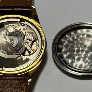 【ジャンク品】Girard Perregaux GYROMATIC ジラールペルゴ ジャイロマチック 39石 AT ゴールド文字盤 デイト メンズ腕時計の画像9