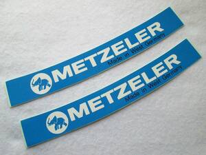 絶版品 METZELER ８０年代・当時物 【メッツラー・メット/バイザー用ステッカー&ロゴマーク 2枚SET】 保管新品