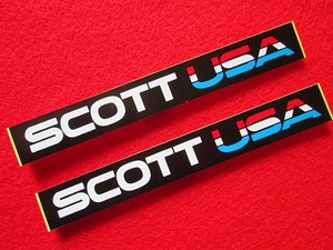 絶版品 SCOTT 当時物 【スコットUSA ステッカー 2枚組SET 】 未使用保管新品